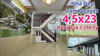 ️Tâm Nguyệt Bán Nhà Tuyệt Đẹp 4,5x23 Giá Đúng 2,250 Tỷ Đẹp Mê Ly Thoải Mái Mà Dễ Thương Cho Mọi Nhà