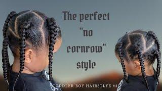 TODDLER BOY HAIRSTYLE 41 | NO CORNROW HAIRSTYLE | SINGLE BRAID OR TWIST STYLE | PROTECTIVE STYLE