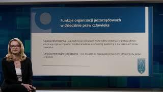 Rola organizacji pozarządowych w ochronie praw człowieka - dr hab. Iwona Wrońska – Wydział Prawa UwB