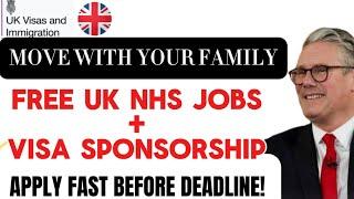 NHS VISA SPONSORSHIP JOBS, Apply Now!