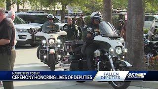 Special ceremony held in West Palm Beach to honor 3 fallen motor deputies