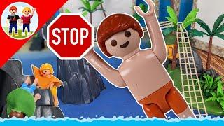 Playmobil Familie Sommer | Schummeln beim Schwimmwettbewerb | Kinder | deutsch