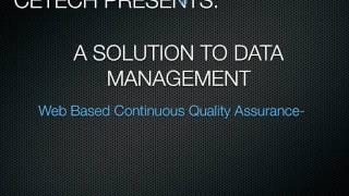 CETECH - Perfusion Data Management Process