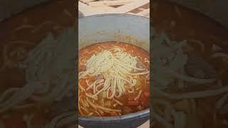 лагман, пока строим дом, готовим вкусный ужин