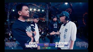 FlipTop - CripLi / Towpher vs K-Ram / SlockOne