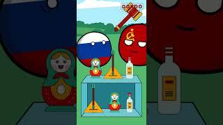 Soviet Union play game of replacing toys in correct position - Countryballs