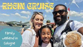 Family Weekend Cologne Germany Vlog: Rhine River (Rhein) Cruise + family cooking