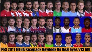 PES 2017 NEW MEGA Facepack Newlook No Real Eyes V13