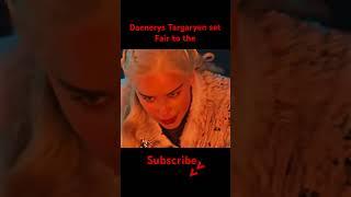 Daenerys Targaryen set fire #youtubeshorts #youtubesearch #shorts