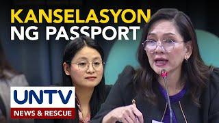 Kanselasyon ng PH passport ni Alice Guo, iniimbestigahan sa Senado