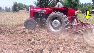 Assy Kon Hall Chalata hai Massey Tractor Working Really Hard on Cultivator