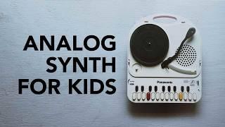 Panasonic Do-Re-Mi: an analog synth for kids with a record player built in!