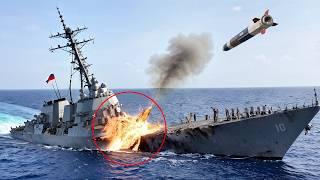 5 MINUTES AGO! Ukrainian F-16 Sinks Russian Navy Ship on the Black Sea