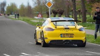 Porsche Cayman GT4 with Fabspeed Exhaust - INSANE Acceleration Sounds, Fly-By! + BLACK FLAG on Track