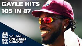 Gayle Hits Amazing 105 In 87 Balls | England v West Indies - Oval 2004