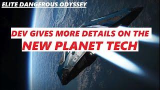 Elite Dangerous Odyssey - Dev Talks New Planet Tech