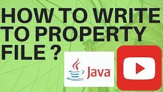 How to Write to properties file in Java