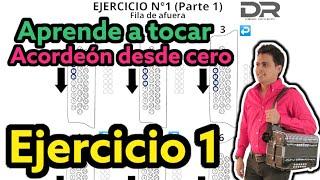 Ejercicio 1 - Aprende a tocar acordeón desde cero -  Diego Romero Acordeón