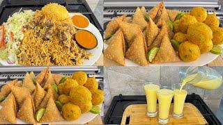 RAMADAN SPECIALAfur Cazumad Bariis Isku Karis,Tuna Samosa Iyo Nafaqo Ukun Laan Full Iftar Recipe