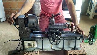 #torno mecanico caseiro, ótima máquina! #homemade lathe.