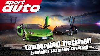 Lambo Aventador SVJ Record Hockenheim GP + Countach 5000 S Tracktest sport auto