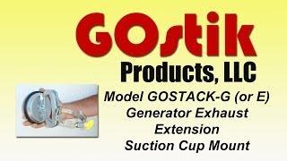 GOstik Products Generator exhaust extension mount with suction cup