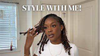 Try this carefree style for your locs at any length!