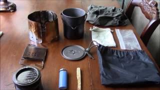 Bugout Bag Cookset / Stove VR4 Step One Survival Bugout / INCH Bag Challenge