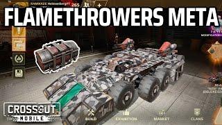 Flamethrowers META! • Firebrew Fuel Tank Module • Crossout Mobile