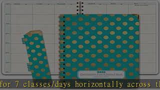 HARDCOVER Combination Plan and Record Book: One efficient 8-1/2" x 11" Book for Lesson Plans and Gr