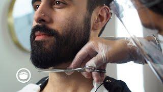 Thick Hair & Beard Gets First Cut in Months | Bob the Barber