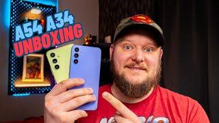 Samsung Galaxy A54 A34 unboxing