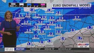 2-3 inches of snow expected to hit the Triad this weekend