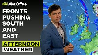 01/07/24 –Rain moves southeast, cloudy for most – Afternoon Weather Forecast UK – Met Office Weather