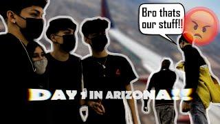 HE TRIED TO TAKE OUR LUGGAGE!! ‍️ (Day 1 in AZ)