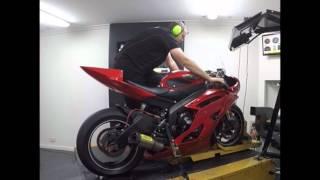 Yamaha R6 Pro Shift Auto Blip Dyno Run