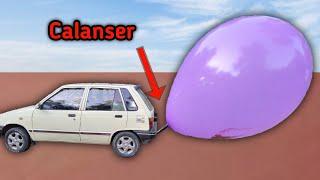 Monster Baloon VS Car 800CC Experiment | Car Calensar