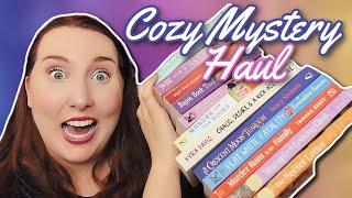 HUGE Cozy Mystery Book Haul  What I Bought at the Ashland Mystery Fest!