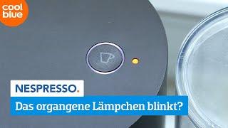 Wie stellst du das blinkende Lämpchen bei deiner Nespresso-Maschine aus?