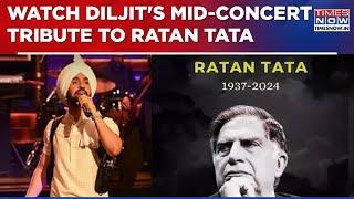 Diljit Dosanjh Gets Emotional, Pays Tribute To Legend Ratan Tata Mid-Concert, Watch What He Said...