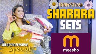 ON HIGH DEMAND Festive~Shaadi special *SHARARA* sets from MEESHO|Latest collection| Tryon|gimaashi