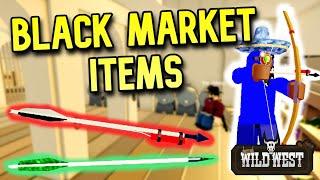 New Black Market ITEMS - Arrows, Darts, Bullets - The Wild West UPDATE (Roblox)