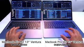 MacBook Air M2 13" 512 vs MacBook Pro M2 13" 512 - SERATO DJ 3.0