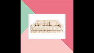 Sedacia hracia súprava - PLAY SOFA PURE CORDUROY WAFFLE - SHAPPY