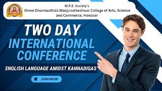 International Conference Day 1 - English Language Amidst Kannadigas