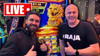 WORLD PREMIERE!!! 1st EVER TO PLAY HIGH LIMIT LION COIN SLOTS!