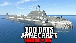 I Survived 100 Days on a Submarine in Zombie Apocalypse in Hardcore Minecraft