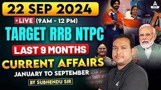 Last 9 Months Current Affairs 2024 in Bengali | Current Affairs for RRB NTPC 2024 | by Subhendu Sir