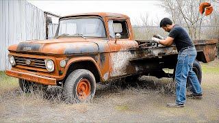 Man Fully Restores Abandoned V8 Chevrolet C10 | Start to Finish Build by @FLManGarage