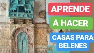 COMO  HACER  CASAS Y CASA de  BELEN   PASO A PASO en ICOPOR , Casa portal FACIL [PARTE 1]